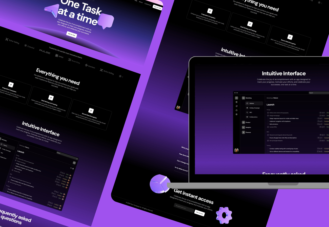 Xylo Tech SAAS landing page - A SAAS landing page built with Next.js and Tailwind CSS